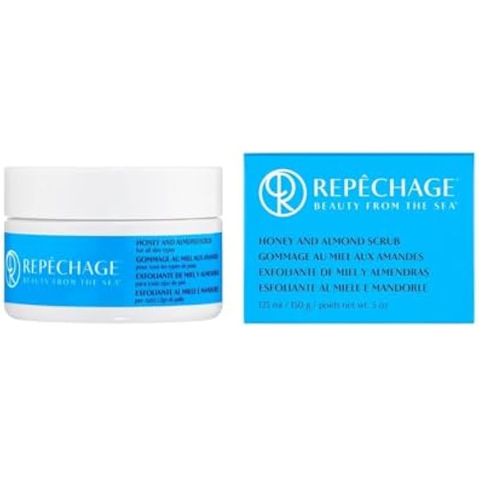 Repechage FACE SCRUB & FACIAL MASK EXFOLIATOR, HELPS REMOVE BLACKHEADS, MADE WITH NATURAL HONEY & ALMOND, FOR ALL SKIN TYPES 5 FL OZ. - Image 1